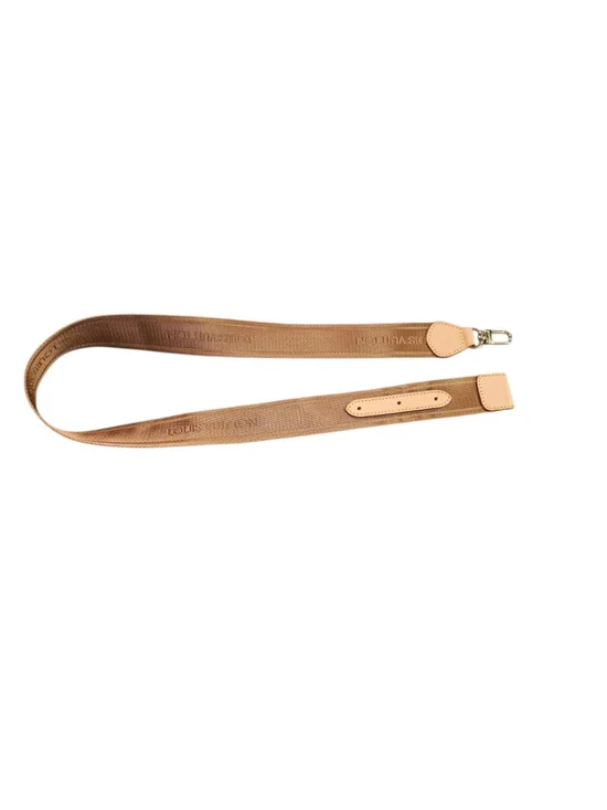 Louis Vuitton Brown & Beige Adjustable Belt Strap One Size - Picture 9 of 14